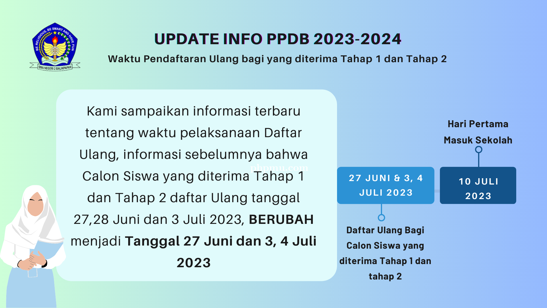 Update Info PPDB Tahun Pelajaran 2023-2024